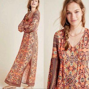 FARM RIO Maxi Dress Anthropologie Clarabella XS